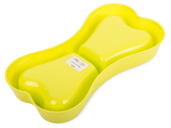 Kunststoffnapf für hunde katzen doppelt 250ml x 2