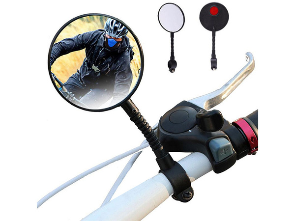 Bicycle rear-view mirror with reflector