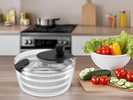 Spindryer salad spinner rotary vegetable dryer 4l basket colander strainer