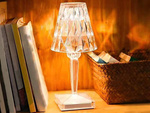 Stolní lampa vedla křišťálový rgb usb dálkové ovládání