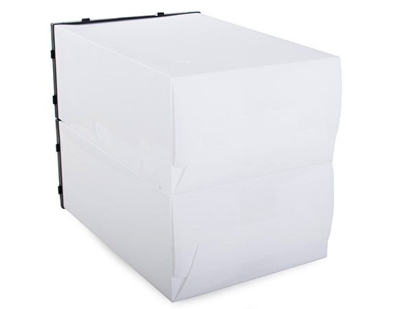 Batų dėžės organizatoriaus dėžutės konteineris su atvartu