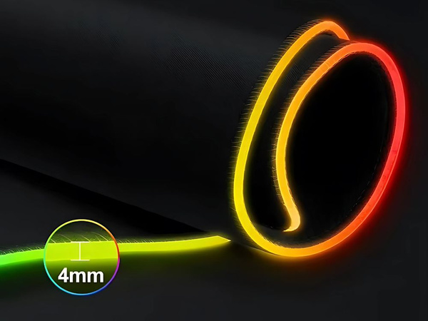 Žaidimų kilimėlis su apšvietimu rgb xl 80x30 po pelės klaviatūra usb