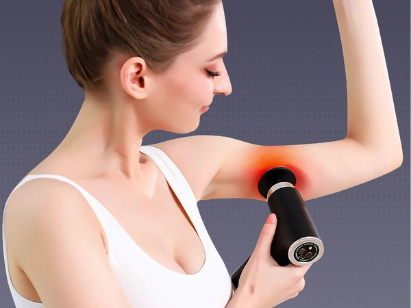 Masāžas pistole spēcīga sasilšana dzesēšana 10 usb uzgaļi