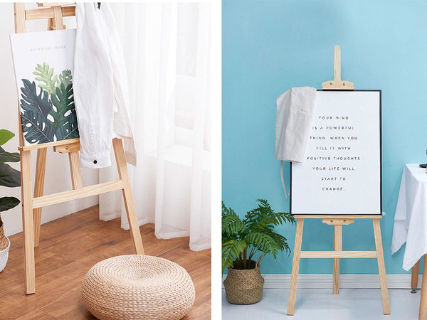 Large wooden painting easel outdoor for children and adults