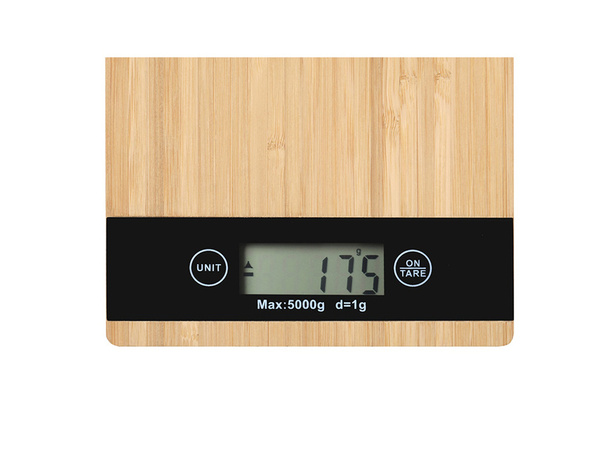 Elektronische bambus küchenwaage lcd bis zu 5 kg