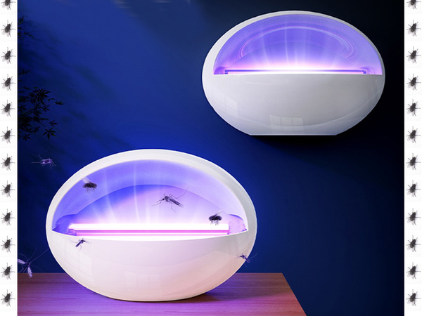 Led uv insekticīda lampa odiem moskītu moskītu mušas kukaiņu slazds lipīga klusa