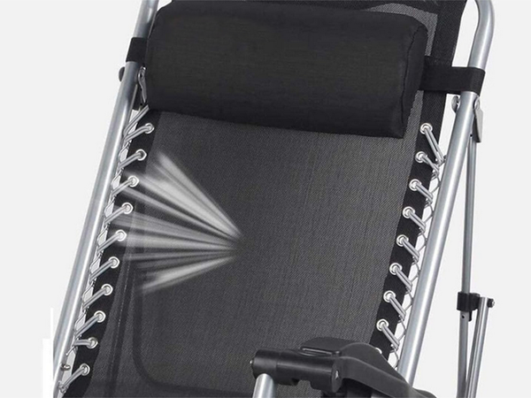 Garden lounger beach folding cushion gravity gravity reinforced