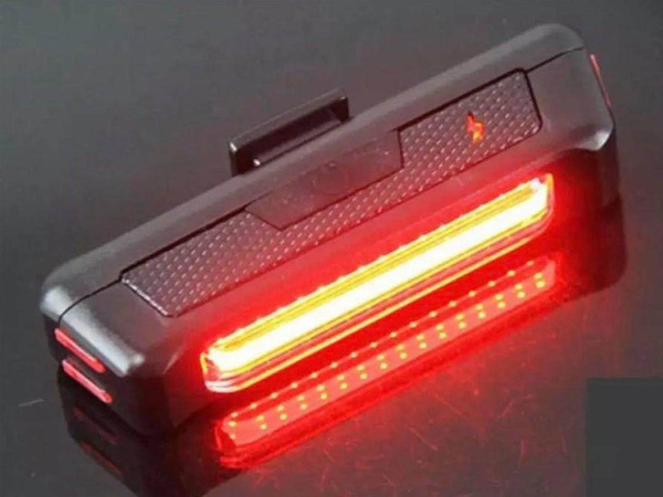 Lampara de bicicleta trasera usb led cob 500lm