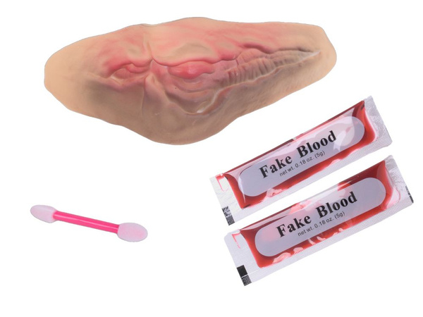 Herida Falsa Garganta Cortada Con 10 Ml De Sangre Falsa Accesorio De Halloween