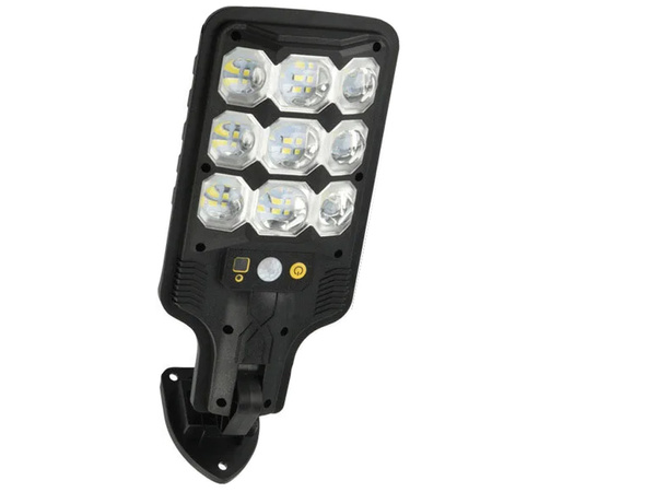 Vonkajšie solárne pouličné lampy so senzorom pohybu a súmraku + diaľkové ovládanie