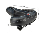 Selle de bicyclette confortable mousse souple ressorts