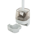 Escobilla de silicona para el baño con dispensador de líquido