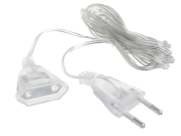 Cablu de prelungire a luminii pomului de crăciun clar 5m