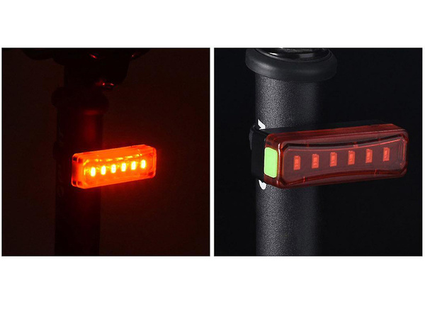 Feu arrière de vélo à led feu de vélo usb