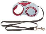 Lanyard automatic with locker block for dogs long strip 5m 15kg