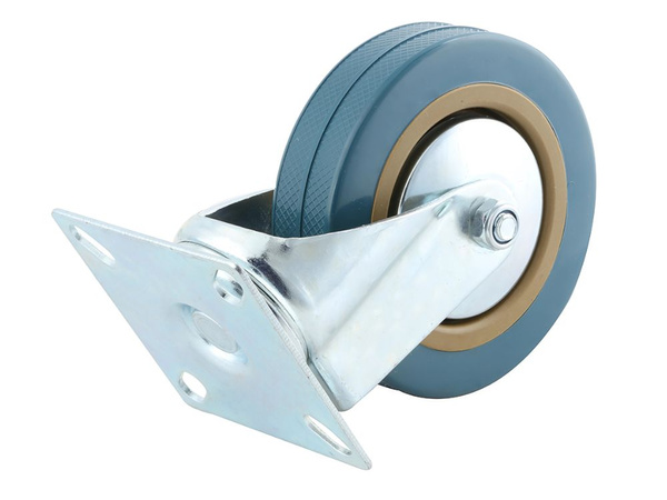 Colgador de muebles 3 pulgadas metal recubierto de goma para carro de muebles quiet 75mm