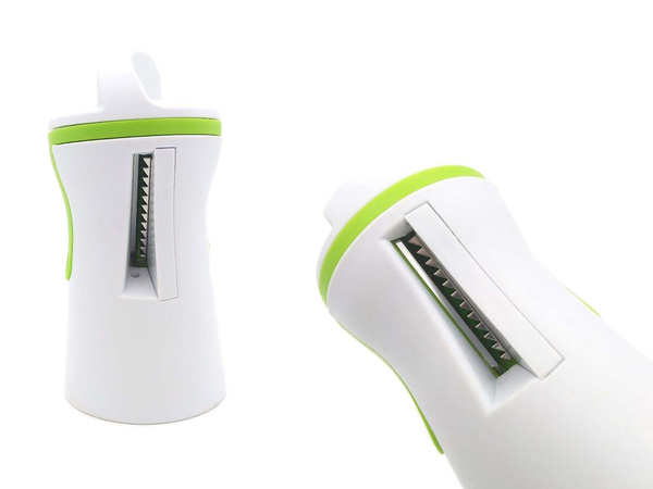 Decorative julienne spiral vegetable sharpener