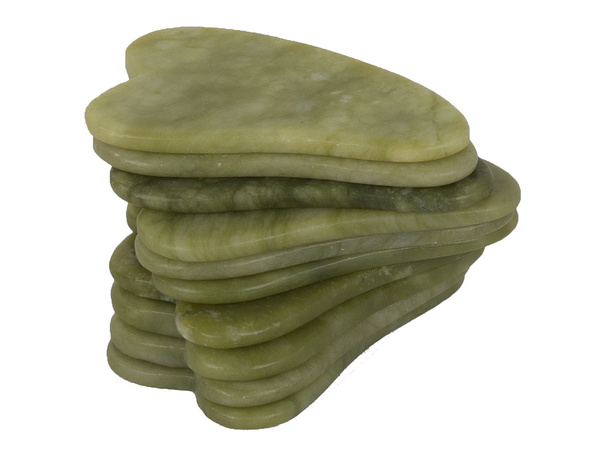 Jade body massager plate