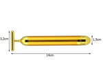 Gold bar vibrating facial massager