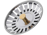Metal stopper for sink sieve large basket zat zat zat siphon