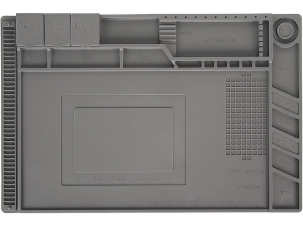 Silikonservicematte lötorganisator grosses pad 30x45 magnet