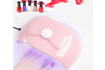 Uv nail lamp 18 led 54w hybrids gels dual