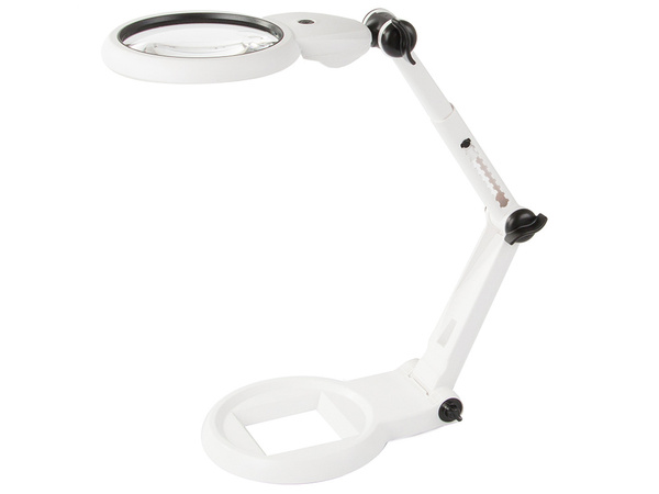 Lupă de birou pentru bijutieri mare 12x 8x 18 led usb