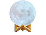Lighting 3d moon light 8cm öövalgusti