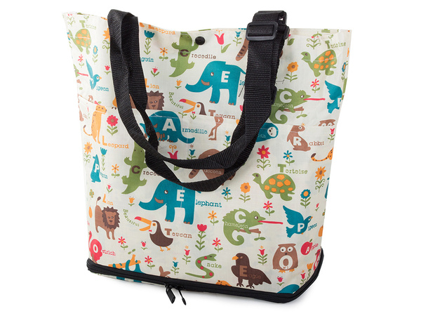 Nákupný vozík s ramennými kolieskami skladací