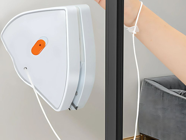 Oboustranná magnetická stěrka na okna, silná stěrka, sada houbiček a šňůr