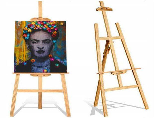 Large wooden painting easel outdoor for children and adults