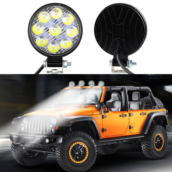 Lampă de lucru halogen rotund 9 led 27w searchlight