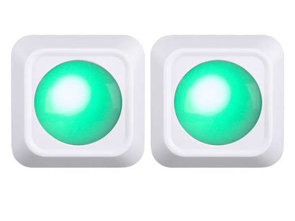 Bezdrôtové rgb led nočné svetlo diaľkové ovládanie 2 kusy