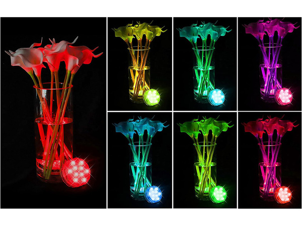 Medence világítás víz alatti fények 10 led távirányító rgb ip68 vízálló medence számára