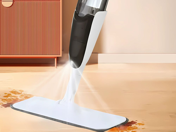 Mop płaski ze spryskiwaczem długi 120cm 350ml +3 szt wkładów z mikrofibry