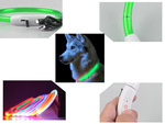 Led lighting colarge for dogs and cats ūdensizturīgs regulējams 47cm usb