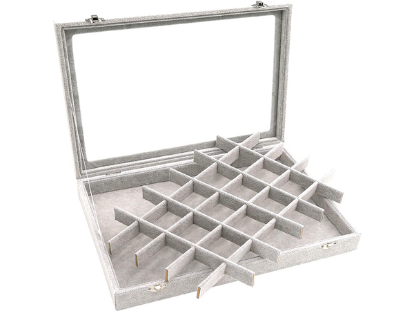 Ékszerdoboz szervező kijelző velúr