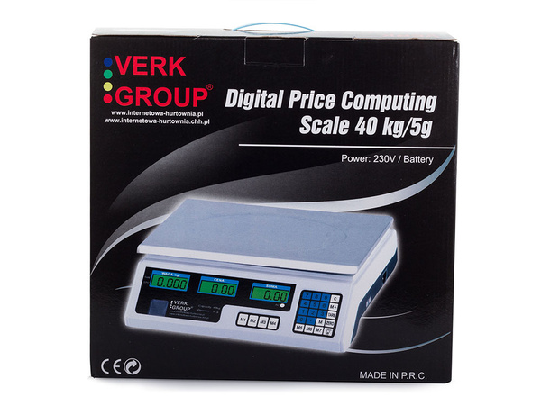 Elektroniline kalkulatsiooniline kaalumine 40kg/5g