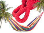 Hammak de gardă colorat cu o singură persoană 200x80 pocket etui