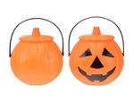 Halloween bucket pumpkin candy container large candy cauldron