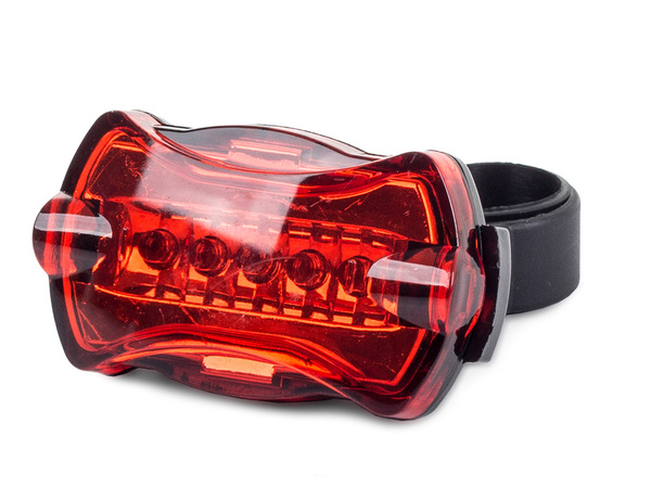 Galinis dviračių žibintas galinis 5 led