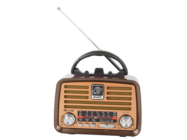 Retro kitchen mobile radio fm am bluetooth usb rechargeable antenna