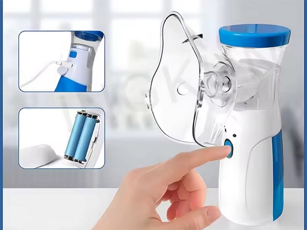 Inhalator nebulizator siateczkowy mesh przenośny bezprzewodowy cichy maska