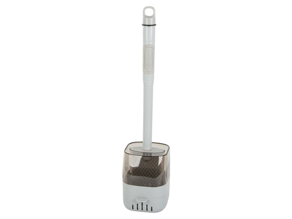 Escobilla de silicona para el baño con dispensador de líquido