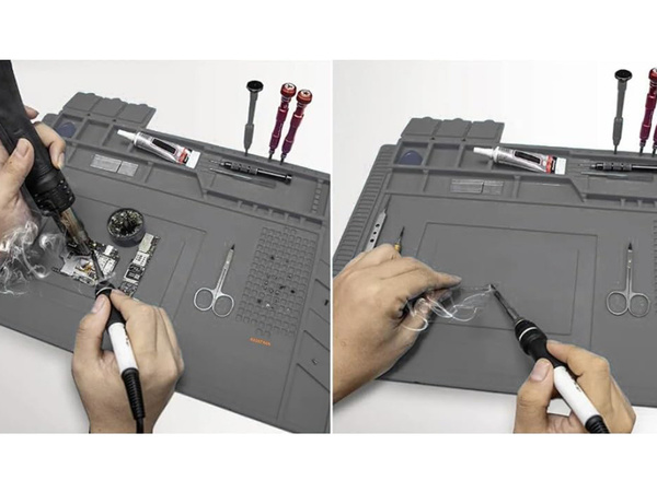 Silicone service mat soldering organizer large pad 30x45 magnet