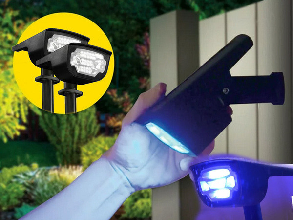 Farby solárnych záhradných lámp poháňaných led lampou