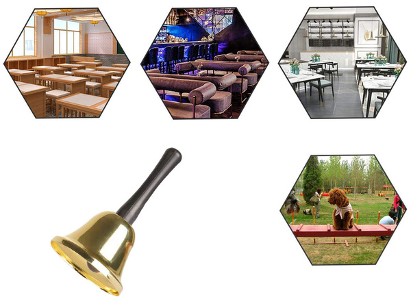 Šventasis varpas metalinis aukso apdaila