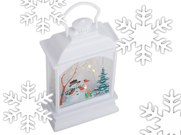 Lanterne de noël décoration lanterne led décoration vitrail lanterne bonhomme de neige