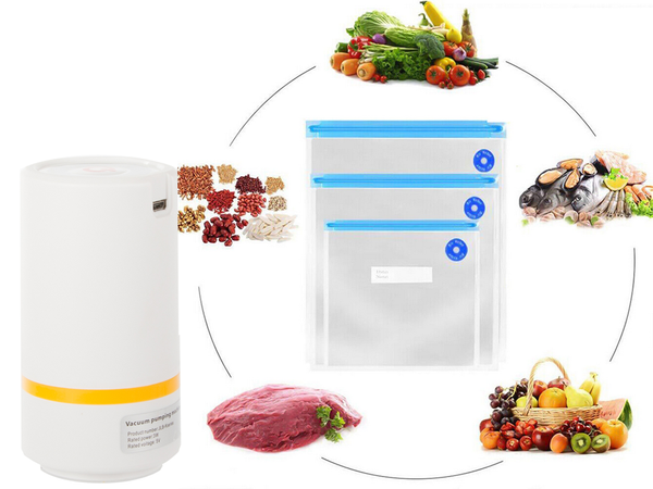 Pompe à vide pour sacs sous vide alimentaires