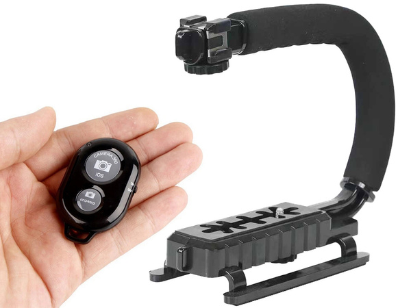 Vlogging-kit videoaufnahme stativ mikrofon telefonhalter
